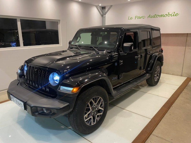 voiture occasion belfort, JEEP Wrangler Unlimited 2.0 T 380 ch 4xe 80 th Anniversary Command-Trac 